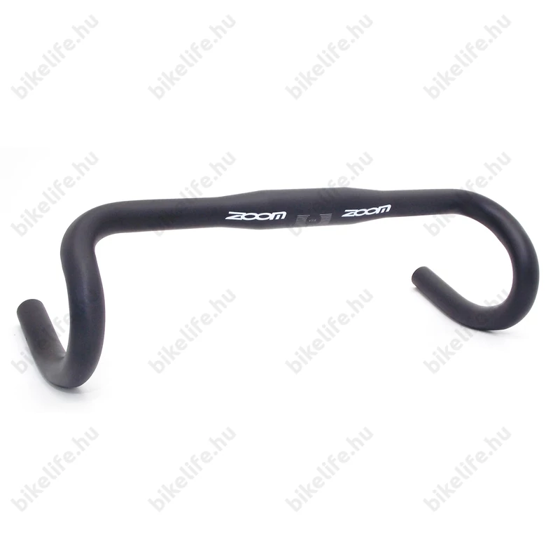 Zoom országúti kormány 440mm széles, 31,8 mm befogó, fekete