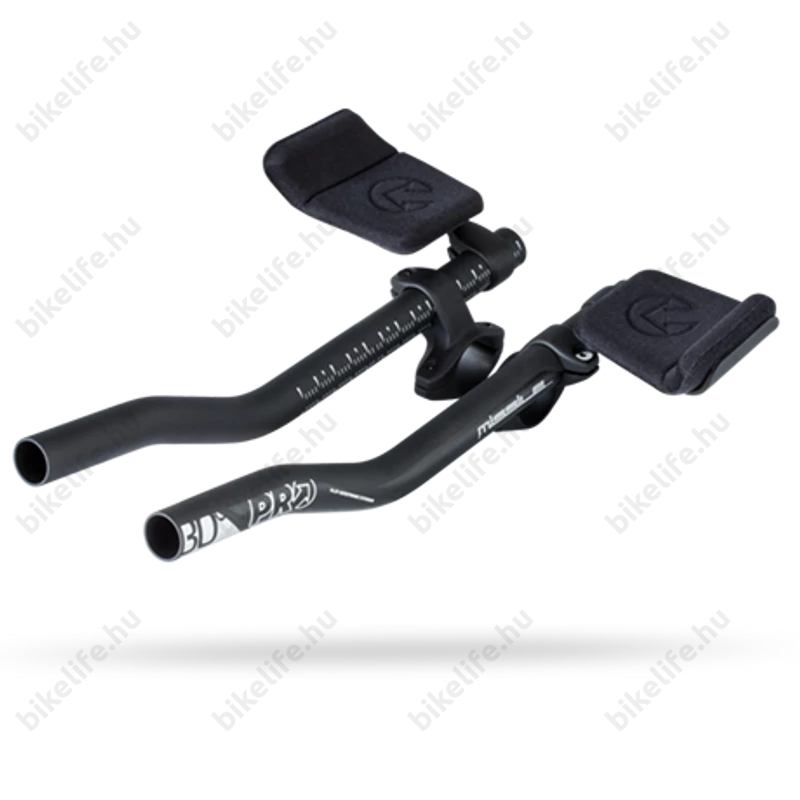 Kormány triatlon PRO Missile S-bend könyöklő alu fekete