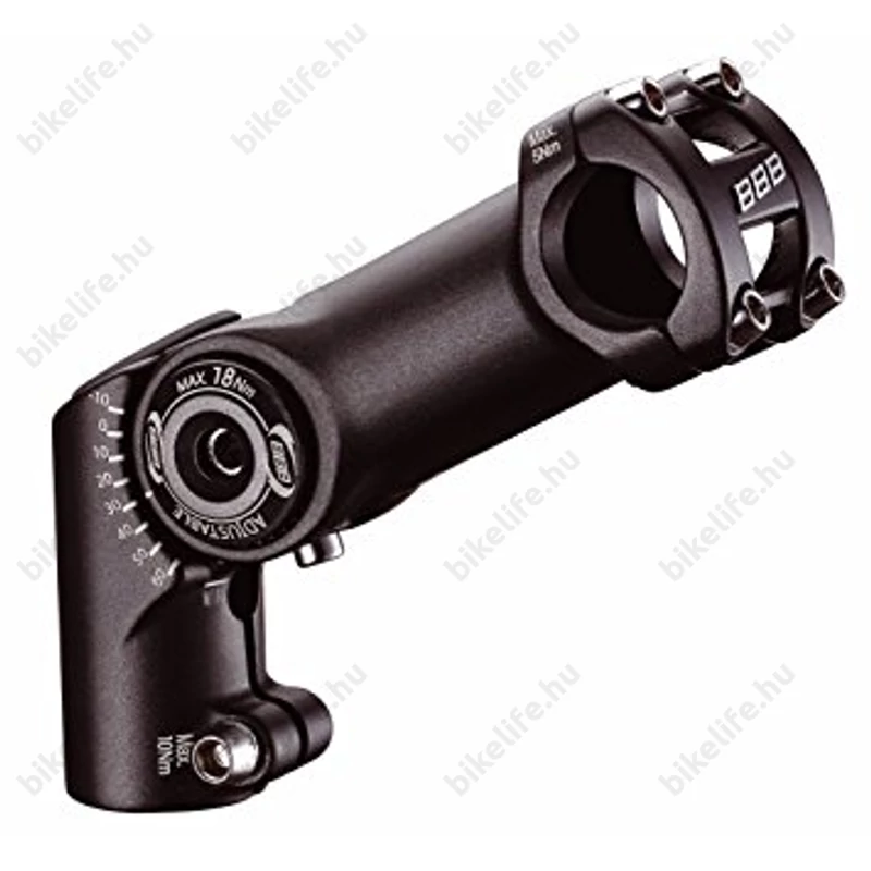 BBB BHS-34 HighFix AH kormányszár 80mmhosszú, állítható szögű, 25,4mm befogó, fekete