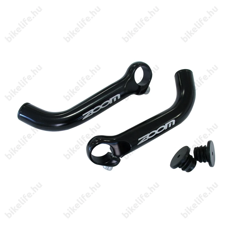 Zoom kormányszarv másfél fogásos alumínium íves fekete