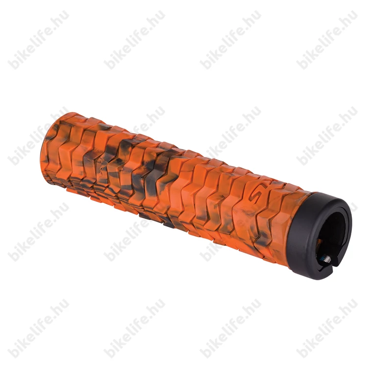 Kellys KLS Poison csavaros markolat, dupla bilincses, 135mm, tiger orange