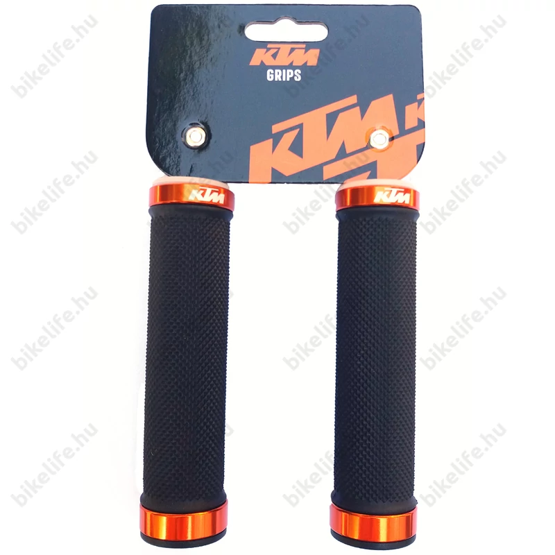 KTM Team dupla bilincses markolat 130mm fekete, narancs bilinccsel
