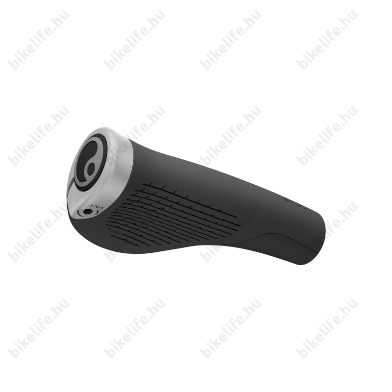 Ergon GP1-L Evo GripShift ergonomikus markolat, bilincses, szarv nélkül, agyváltóhoz vagy jobb oldali markolatváltóhoz, 135/95mm széles, fekete/szürke