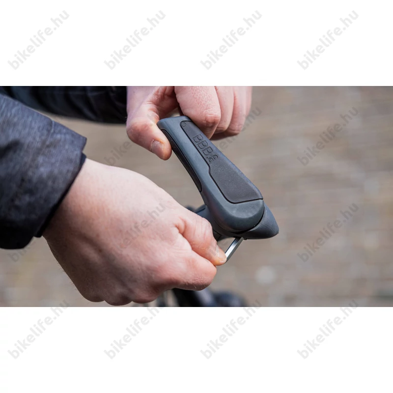 BBB BHG-87 ErgoTech markolat+szarv zselés, fekete/szürke (85mm szarvhosz)