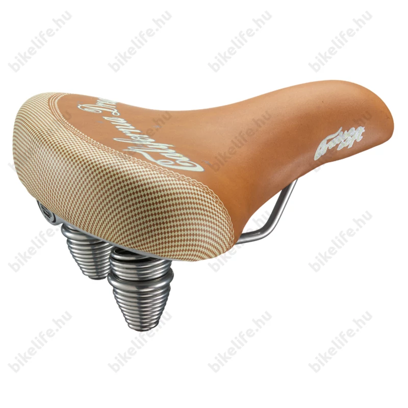 Selle Montegrappa unisex anatómiájú cruiser jellegű komfort nyereg rugós, barna