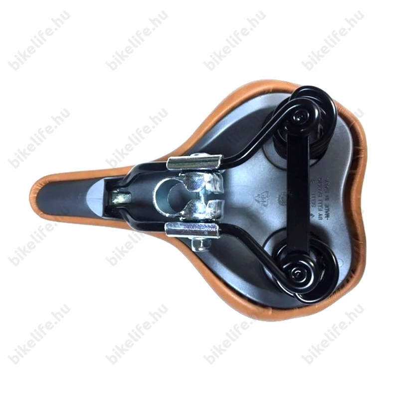 Selle Montegrappa férfi anatómiájú komfort nyereg rugós, barna