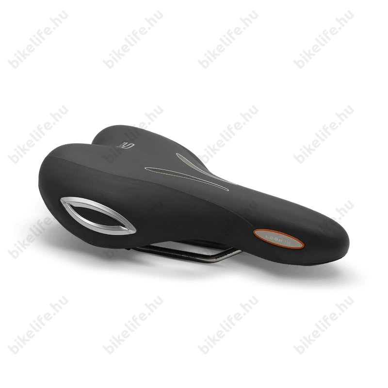 Selle Royal Lookin Moderate unisex komfort nyereg ezüst koptatókkal 60°-os hátszög