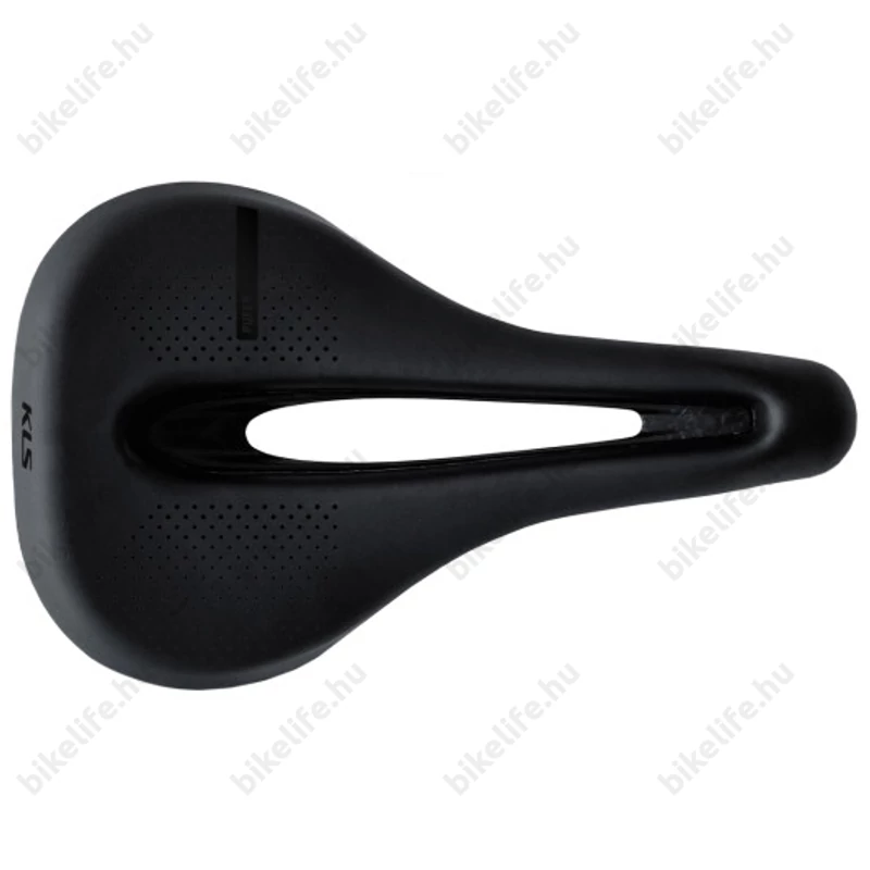 Kellys Pufer sport nyereg 155 mm szélességgel, nagyméretű anatómiai nyílással