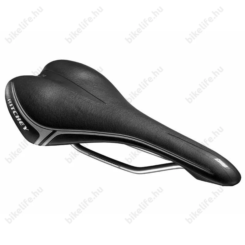 Ritchey Comp Streem unisex sport nyereg acél pálcák, 305g, fekete