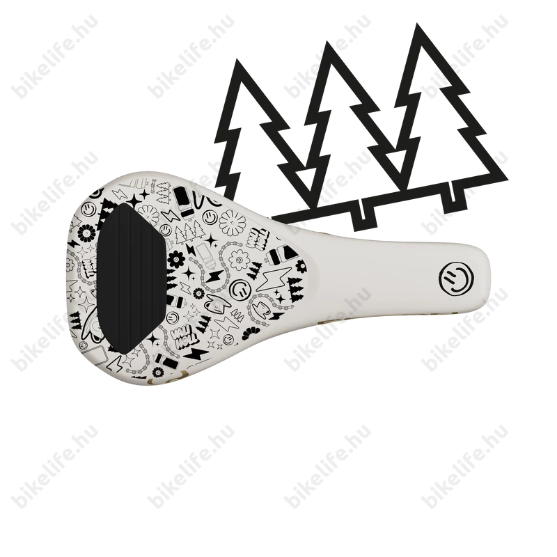 Ergon SM Downhill Comp Vali Höll Edition sport nyereg DH/Dirt/Gravity felhasználásra, Cr-Mo pálca, fehér