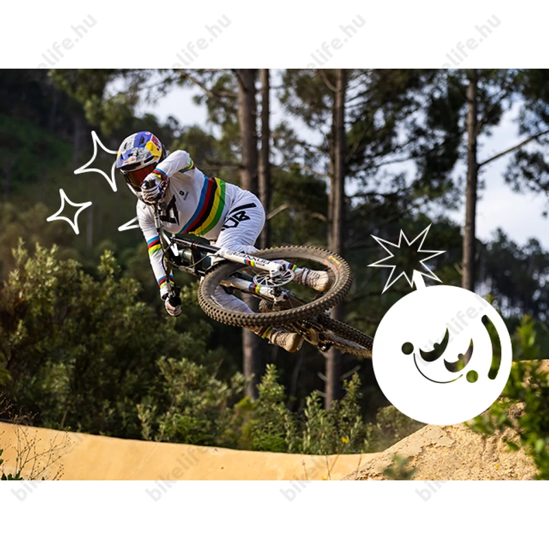 Ergon SM Downhill Comp Vali Höll Edition sport nyereg DH/Dirt/Gravity felhasználásra, Cr-Mo pálca, fekete