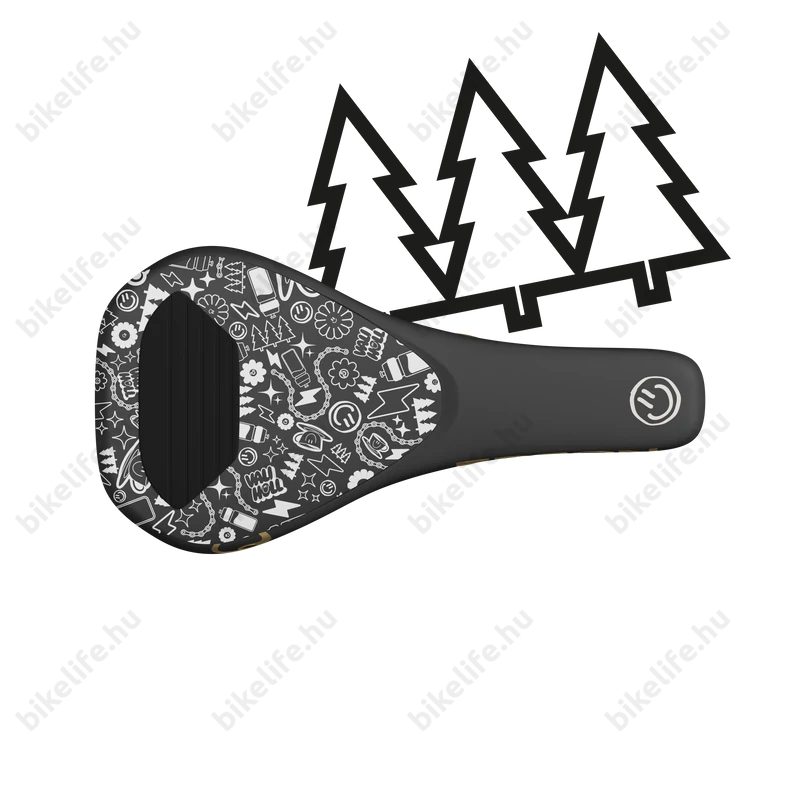 Ergon SM Downhill Comp Vali Höll Edition sport nyereg DH/Dirt/Gravity felhasználásra, Cr-Mo pálca, fekete