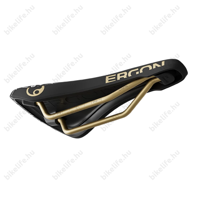 Ergon SM Downhill Comp Vali Höll Edition sport nyereg DH/Dirt/Gravity felhasználásra, Cr-Mo pálca, fekete