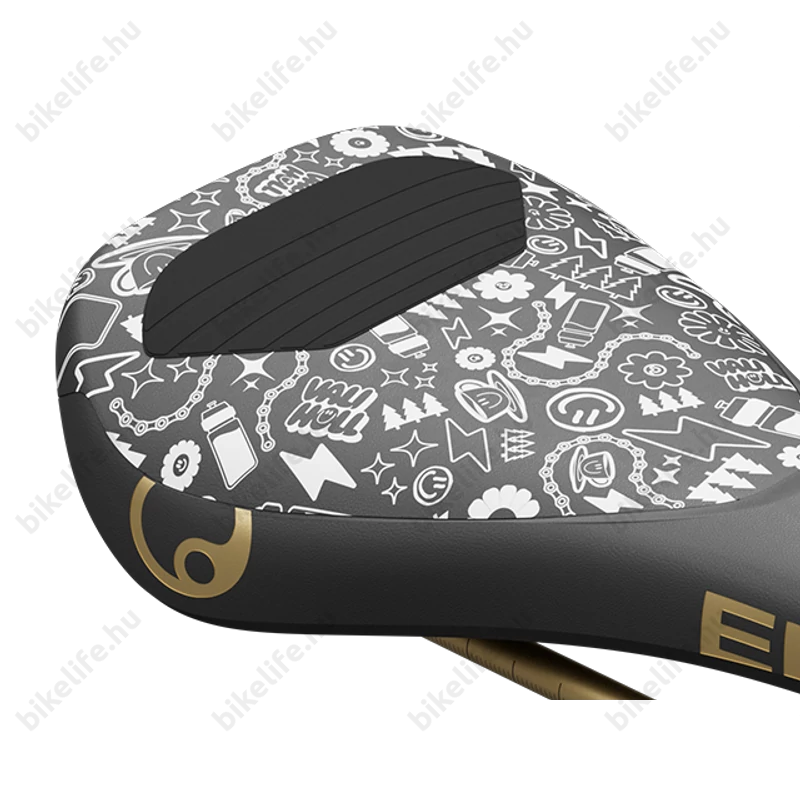 Ergon SM Downhill Comp Vali Höll Edition sport nyereg DH/Dirt/Gravity felhasználásra, Cr-Mo pálca, fekete