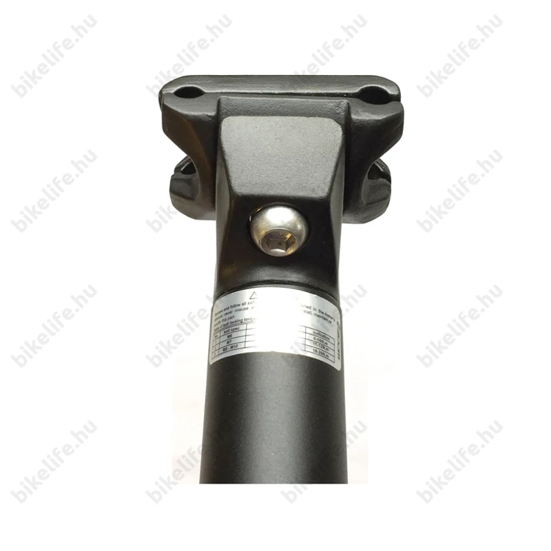 Nyeregcső 25,4 Zoom alumínium 400mm fekete