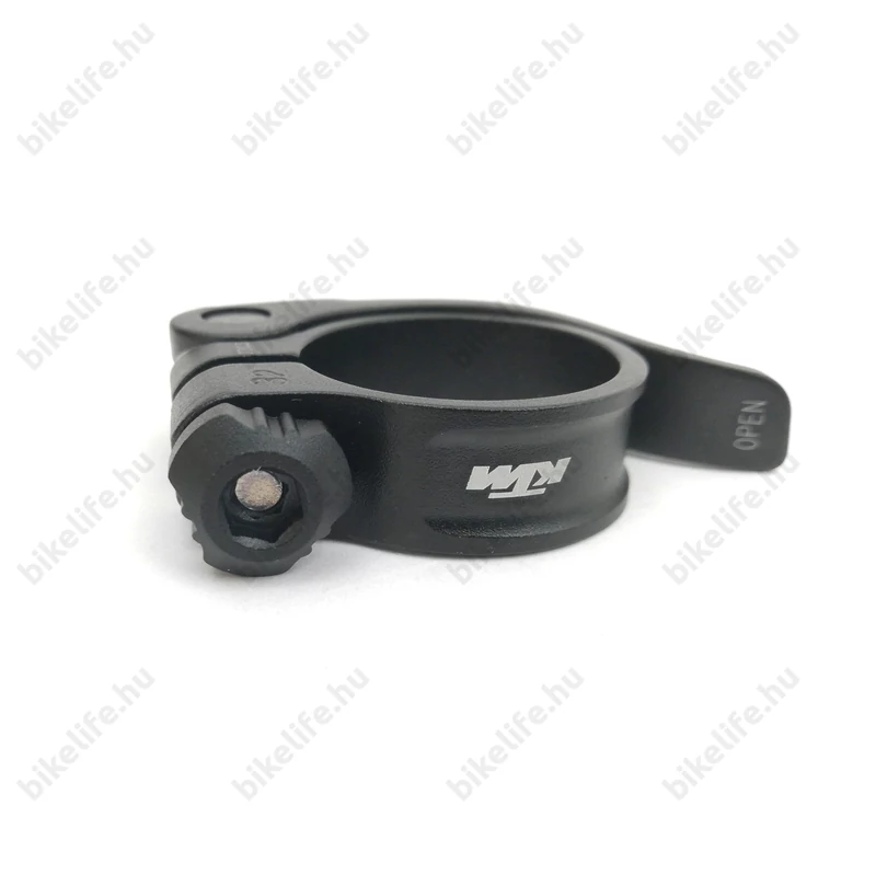 Nyeregcsőbilincs 31,8 KTM gyorszáras, fekete