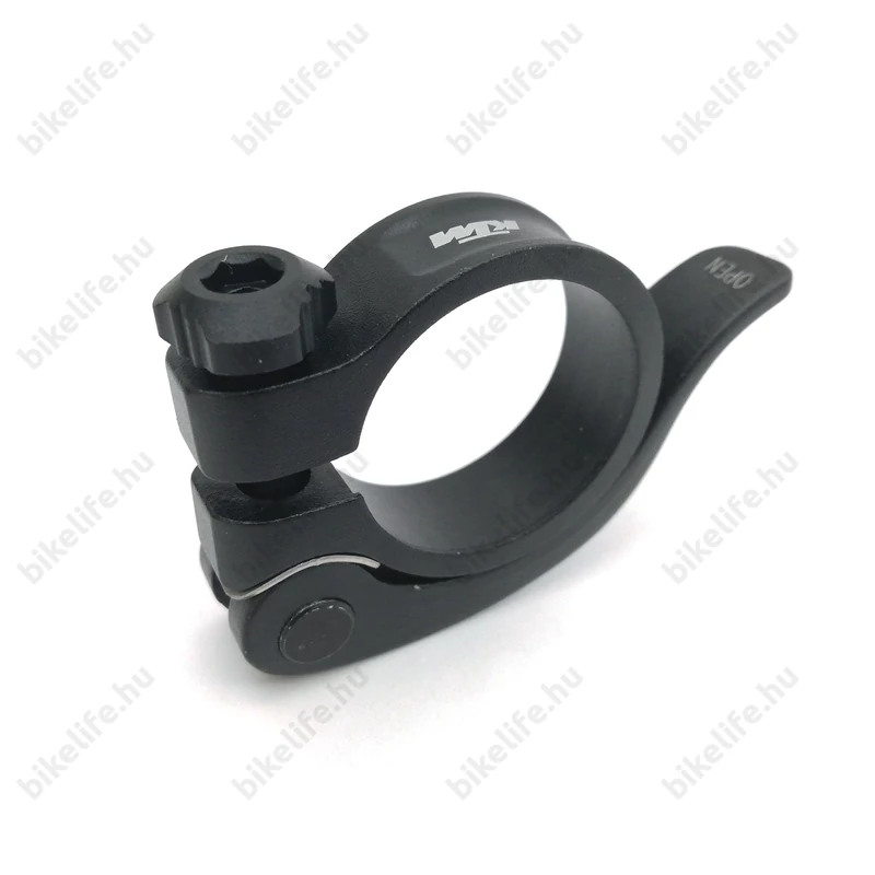 Nyeregcsőbilincs 31,8 KTM gyorszáras, fekete