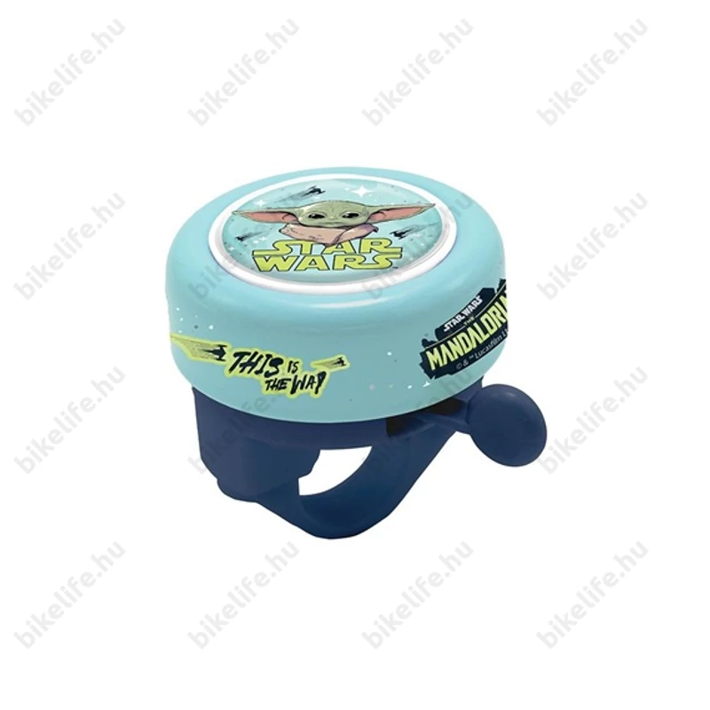 Disney Star Wars Mandalori csengő baby yoda mintával türkiz színben