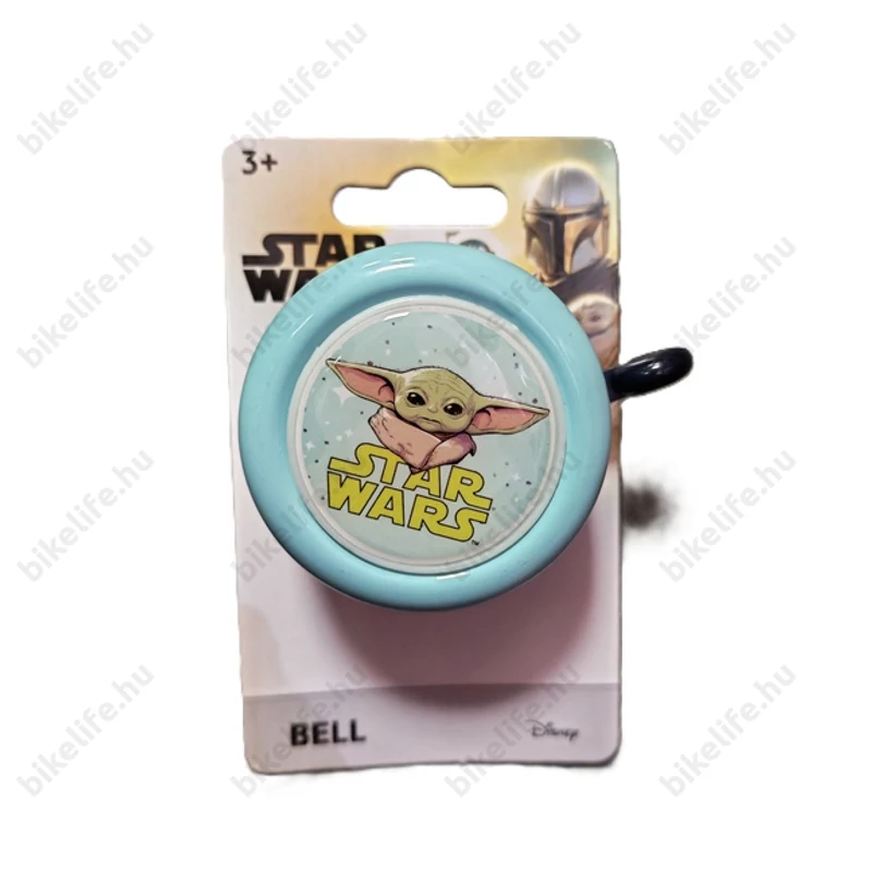 Disney Star Wars Mandalori csengő baby yoda mintával türkiz színben