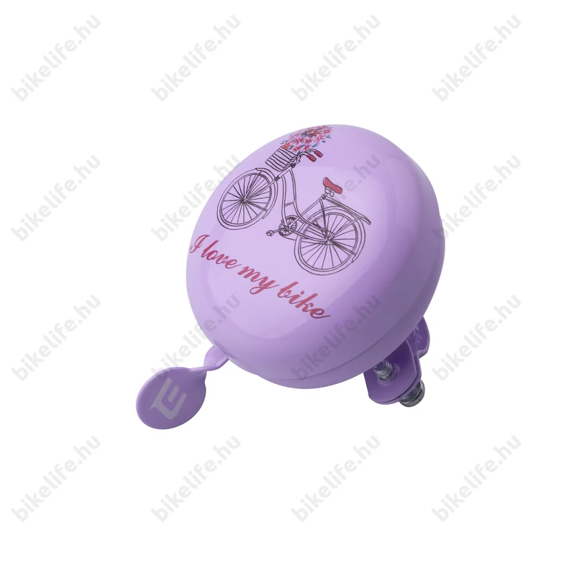 Extend Tilong csengő lila kerékpáros minta