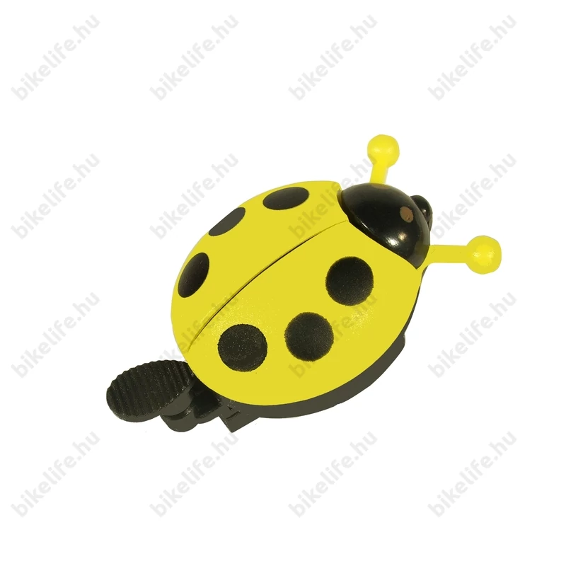 Katicás csengő gyerek vagy felnőtt bicajokra sárga színben