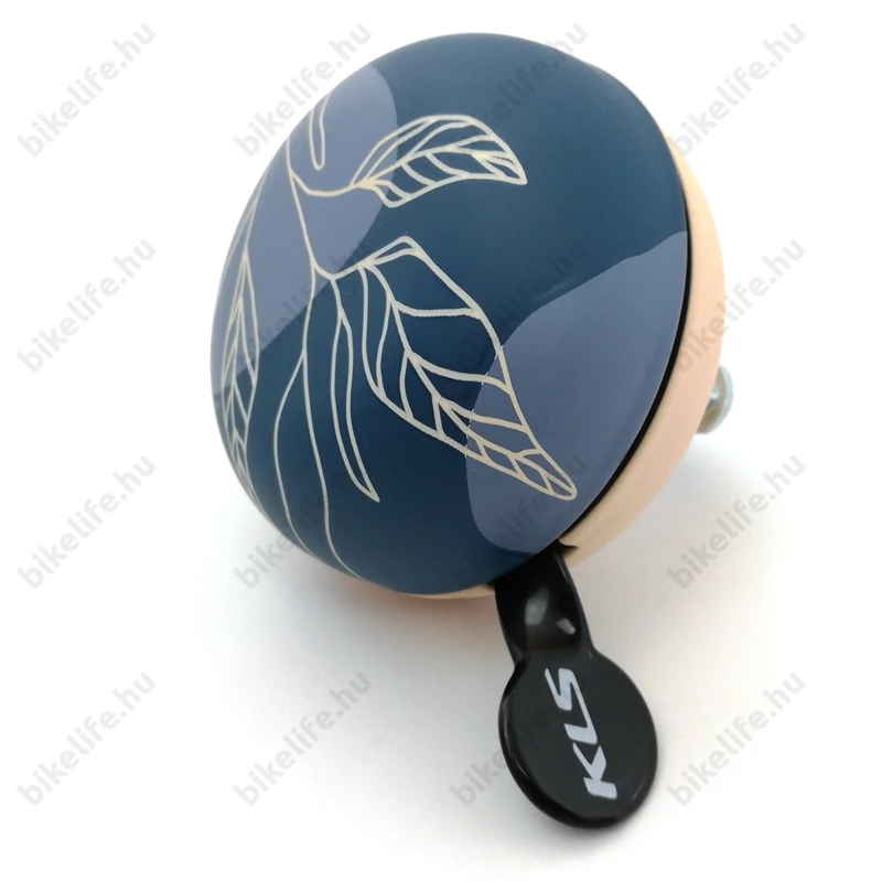 Csengő Kellys Bell 80 fehér színes pöttyös 8 cm-es átmérő fém