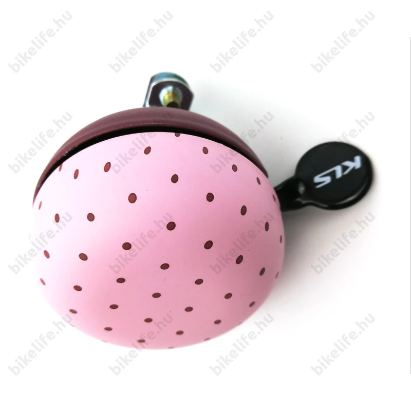 Csengő Kellys Bell 60 pöttyös pink 6 cm-es átmérő fém