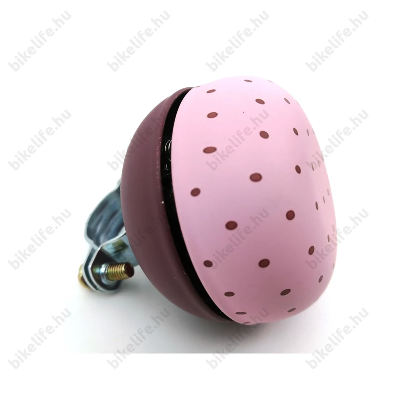 Csengő Kellys Bell 60 pöttyös pink 6 cm-es átmérő fém