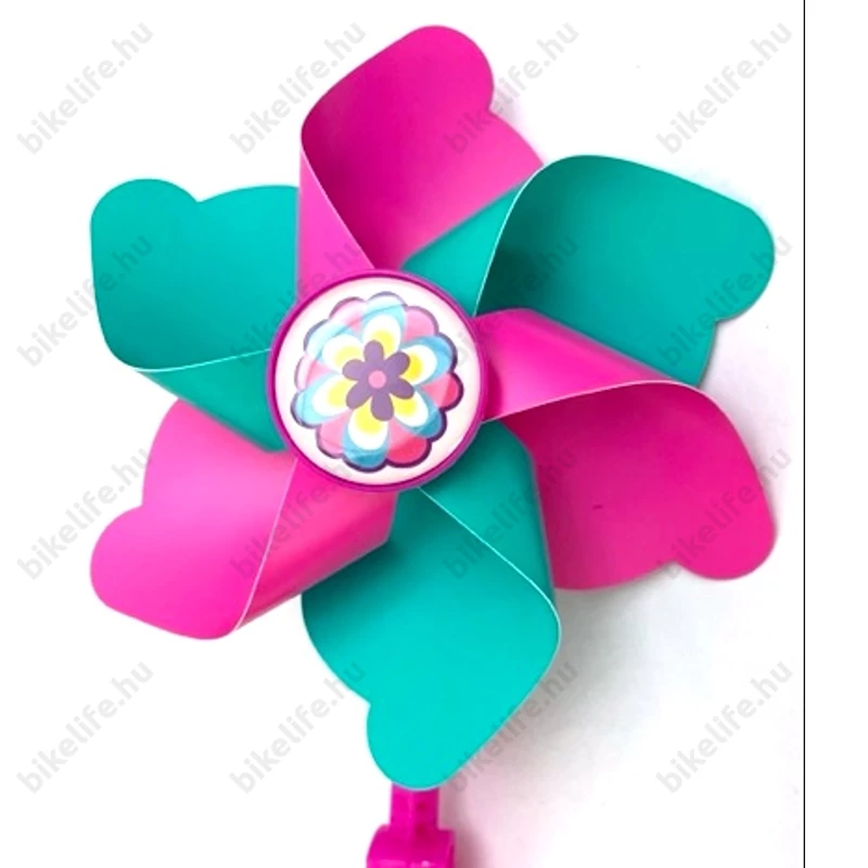 Szélforgó gyerekbiciklire színes