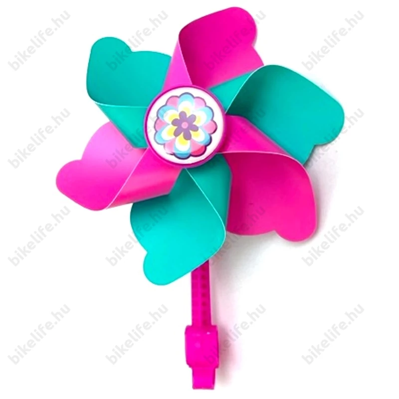 Szélforgó gyerekbiciklire színes