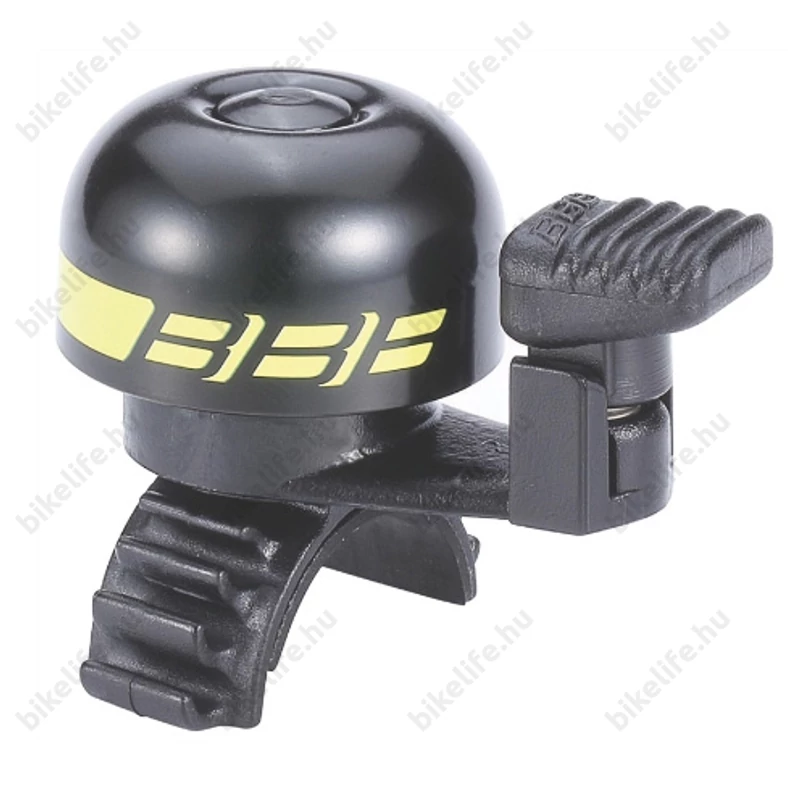 BBB BBB-14 Easyfit Deluxe pöccintős csengő, minden kormány átmérőre alkalmas, fekete/citrom