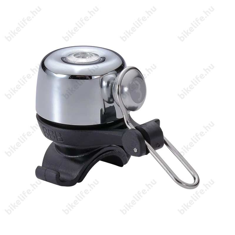 Csengő BBB Noisy brass pöccintős BBB-17 ezüst, minden kormány átmérőre alkalmas