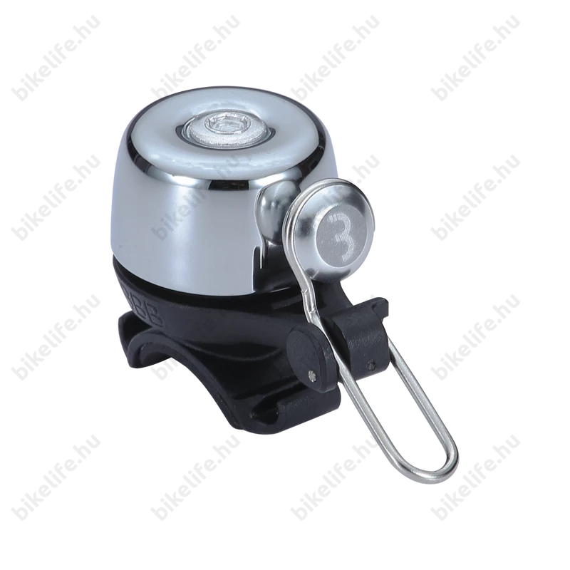 Csengő BBB Noisy brass pöccintős BBB-17 ezüst, minden kormány átmérőre alkalmas