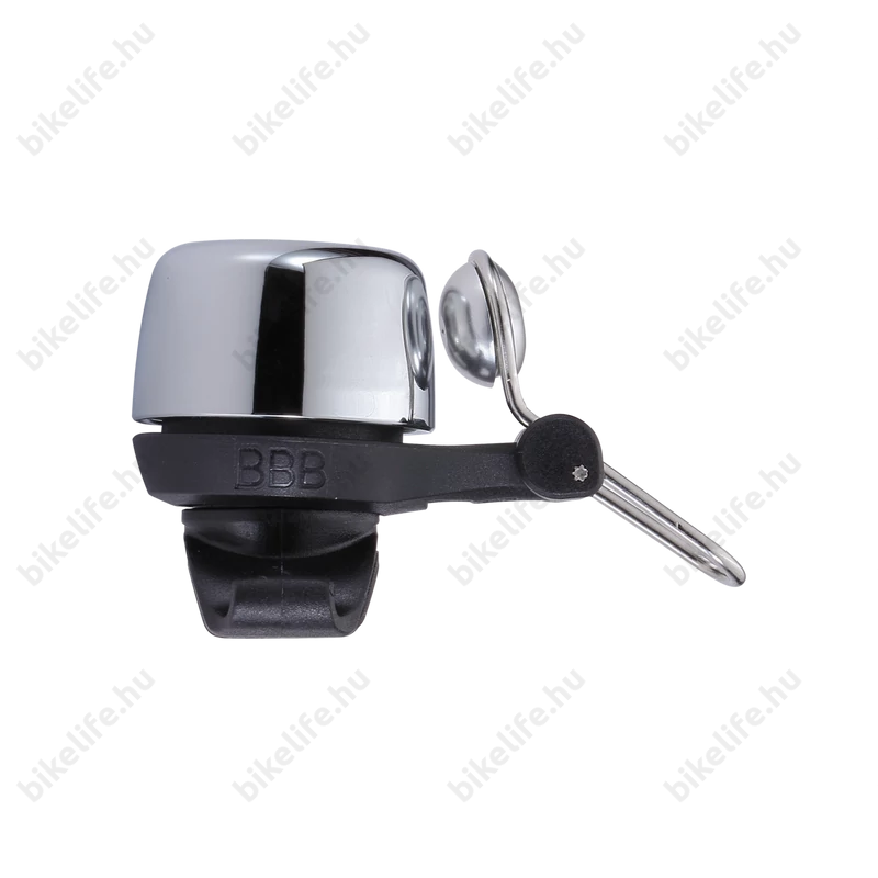 Csengő BBB Noisy brass pöccintős BBB-17 ezüst, minden kormány átmérőre alkalmas