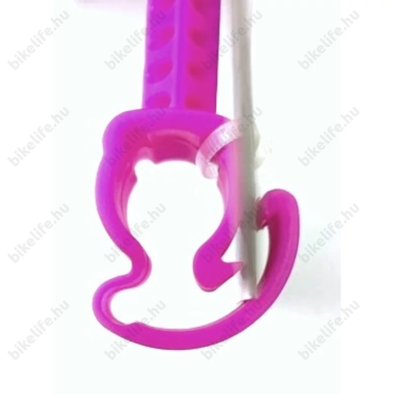 Szélforgó gyerekbiciklire Milli rózsaszín/lila/piros pöttyös