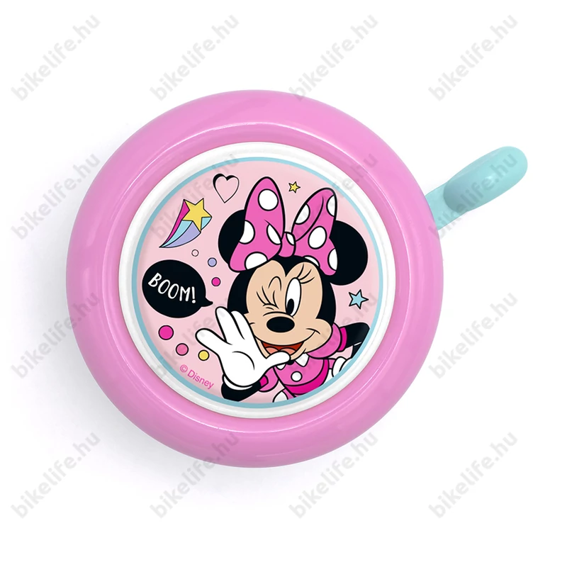 Disney Minnie2 rószaszín csengő kerékpárra