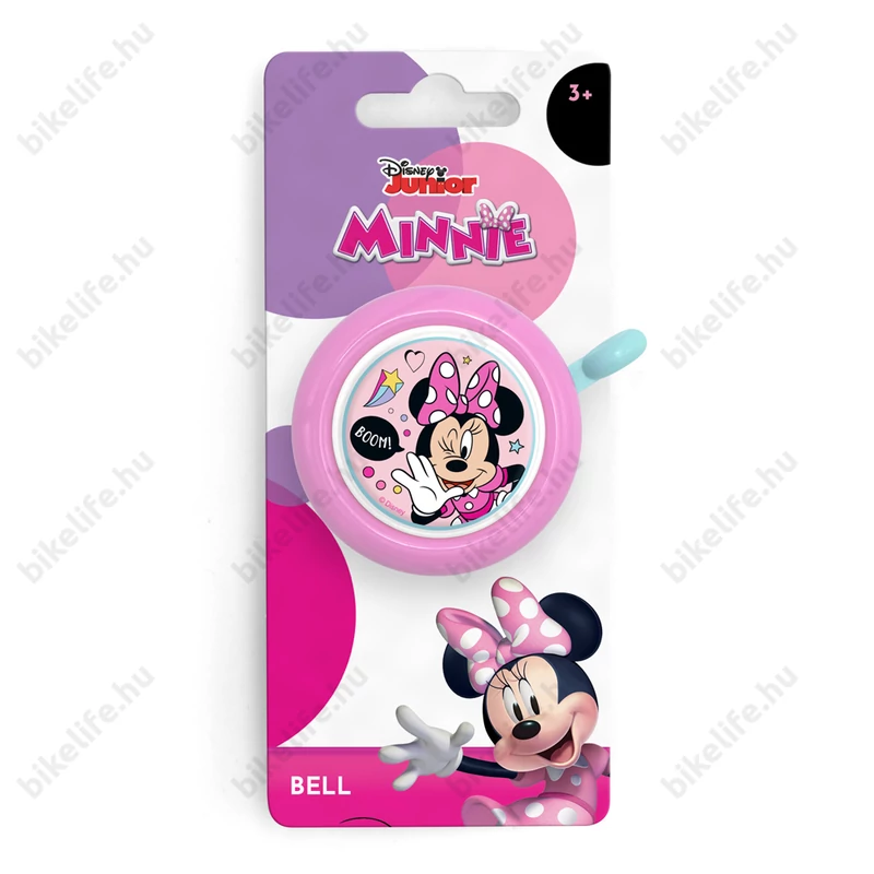 Disney Minnie2 rószaszín csengő kerékpárra