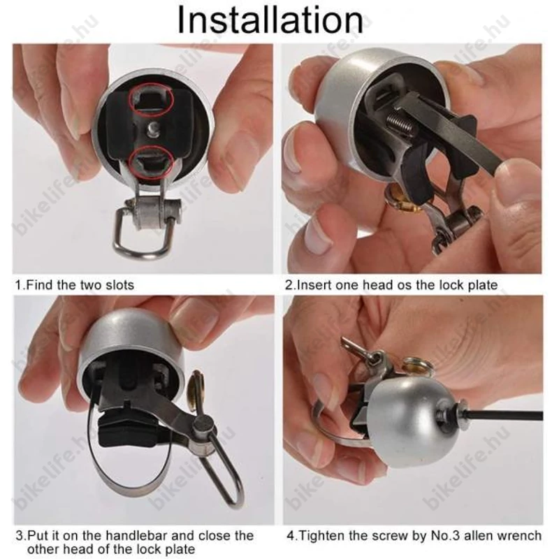 Rockbros Vintage csengő matt fekete