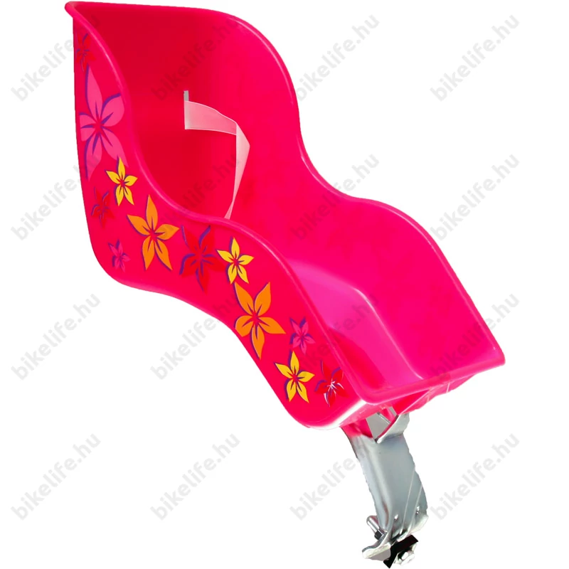 Babahordó gyermekkerékpárra pink színű, biztonsági övvel