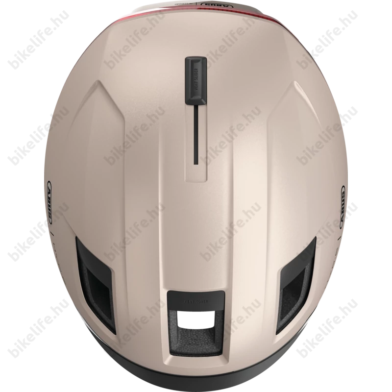 Abus HYP-E kerékpáros bukósisak első és hátsó világítással index jelzővel champagne gold M (54-58cm)