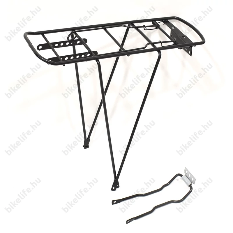 Mayer csomagtartó acélból 20-as kerékpárokhoz rugós leszorítóval vízszint állítással