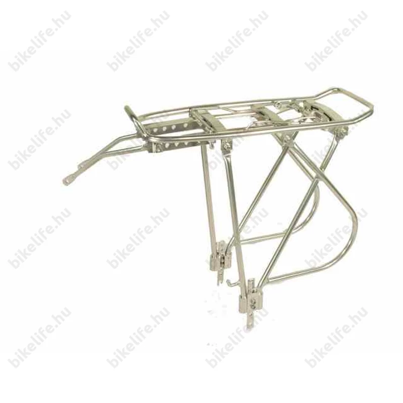 Csomagtartó hátra univerzális Neuzer Alu rugós 26-28 ezüst