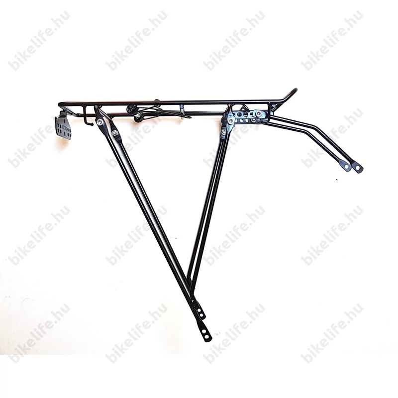 Csomagtartó hátra trekking és 28-as kerékpárokra acél 2pontos rugós fekete