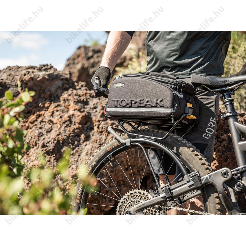 TOPEAK TetraRack M2 csomagtartó hátsó villára MTB kerékpárra, QuickTrack rendszerrel