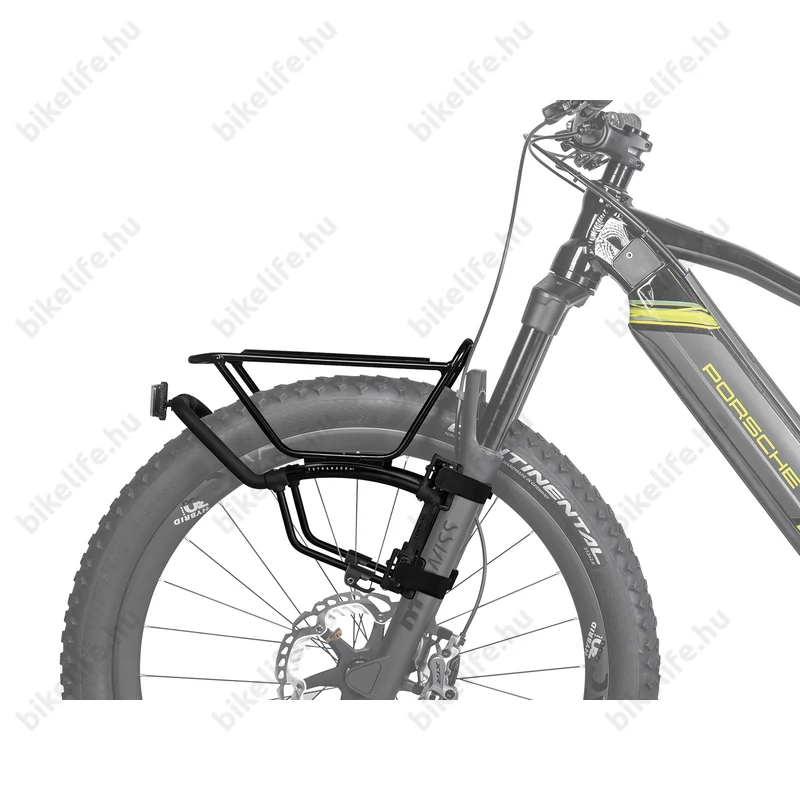TOPEAK TetraRack M1 csomagtartó első villára MTB kerékpárra, QuickTrack és Racktime rendszerrel