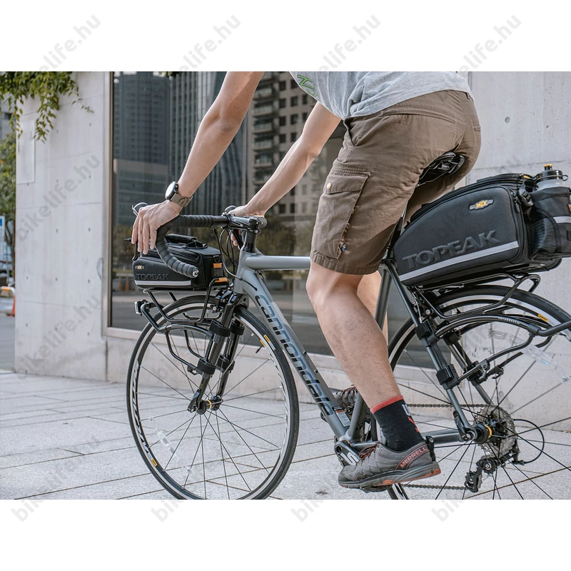 TOPEAK TetraRack R1 csomagtartó első villára országúti és gravel kerékpárra, QuickTrack rendszerrel