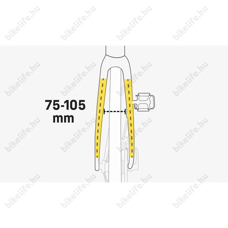 TOPEAK TetraRack R1 csomagtartó első villára országúti és gravel kerékpárra, QuickTrack rendszerrel