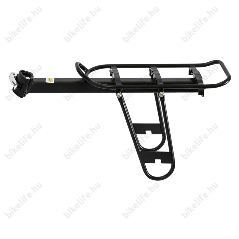 Nyeregcsőre csomagtartó Tranz-X Basic gyorszáras, táskatámasszal