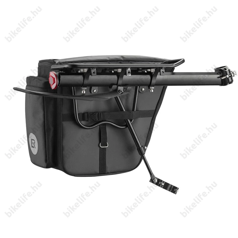 Ridepositive Versatile gyorszáras nyeregcsőre szerelhető csomagtartó táskatámasszal sárvédővel 50kg teherbírással
