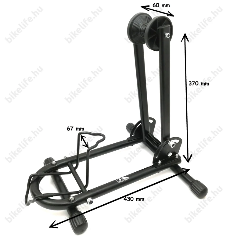Kerékpártartó talp állítható, rugós, összecsukható, 20-29-es kerékmérethez